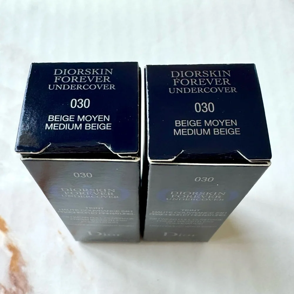 Diorskin Forever Undercover Foundation 030 Medium Beige (2) Deluxe Sample Minis